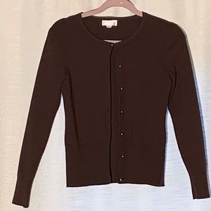 Ann Taylor Loft- dark brown sweater set